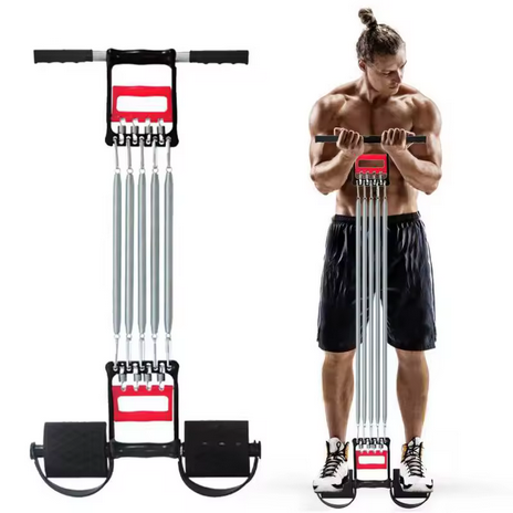 New Chest Expander Hand Gripper 5 Springs Muscle